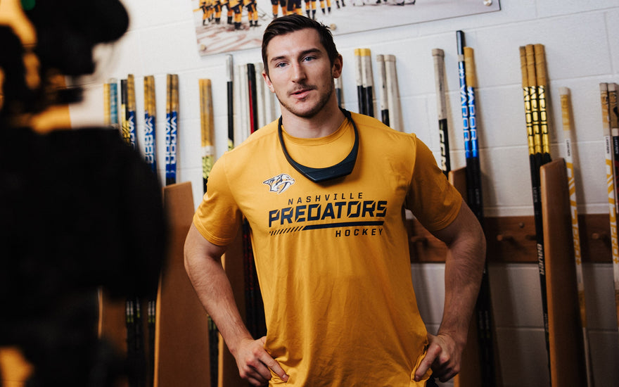 Nashville Predators Athlete wearing Hapbee 